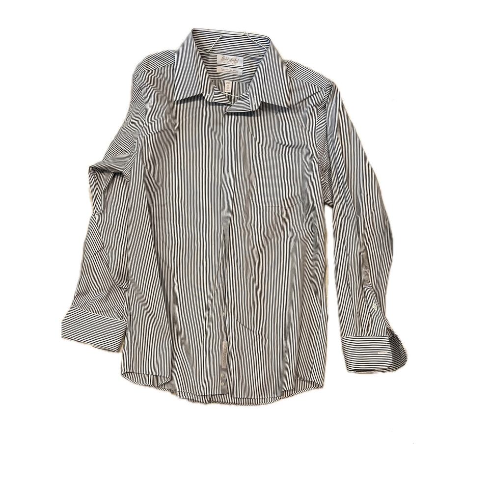 Roundtree & Yorke Gold Label Sli Fit Dress Shirt Mens 17/34